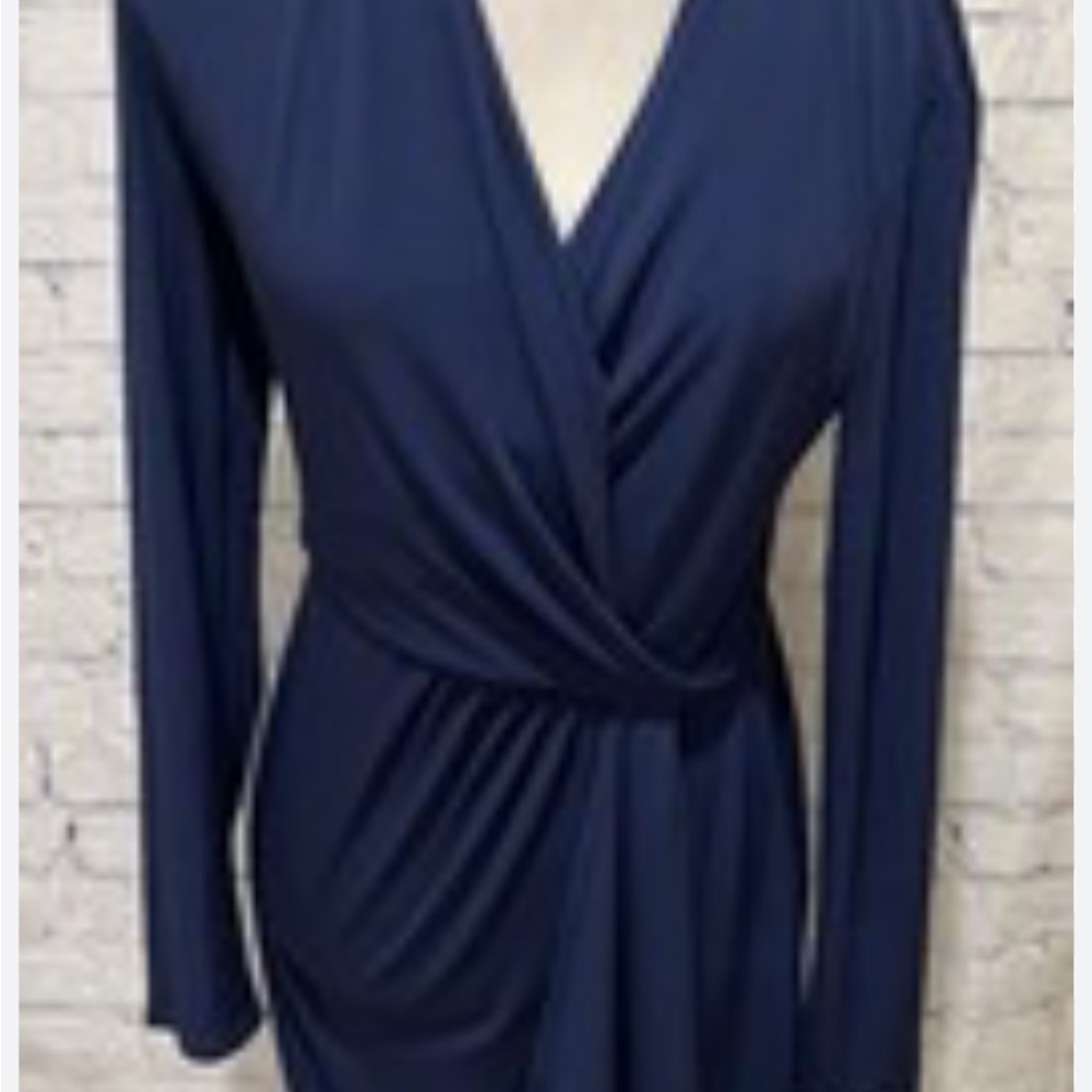 Victoria's Secret Navy Blue Long Sleeve Dress